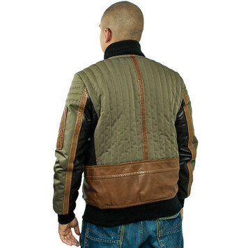 Men`s Demi-Season Leather Jacket MK/17-4K Maxsibas Vegital + Baron Oxford-1