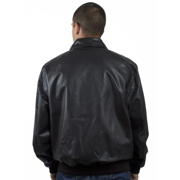 Men`s Demi-Season Pilot Leather Jacket 71-62 Krispi-1
