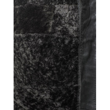 Leather French Jacket with Mouton Collar for Law Enforcement Officers-2