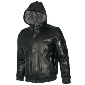Men`s Leather Fur Jacket 71-66 Emora Men`s Leather Fur Jacket 71-66 Emora