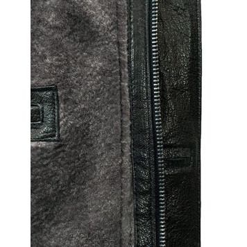 Men`s Leather Fur Jacket 71-66 Emora-2