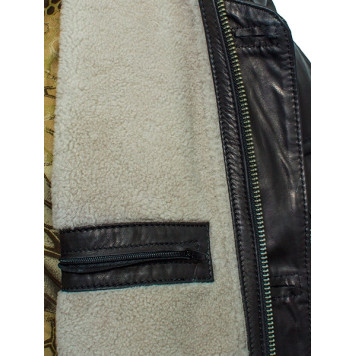 Men`s Leather Fur Jacket 71-66 Flonap-2