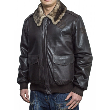 Men`s Leather Sheepskin Jacket 7162 Krispi