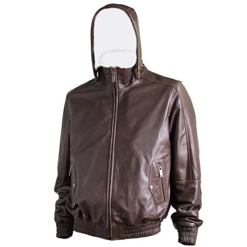 Men`s Leather Fur Jacket 7165 Vegas