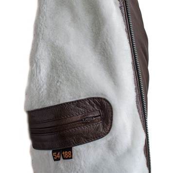 Men`s Leather Fur Jacket 7165 Vegas-1