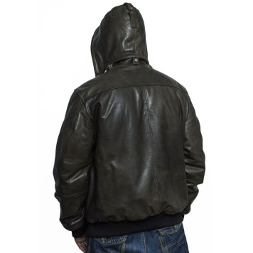 Men`s Leather Fur Jacket 7165 Vegas-3