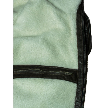 Men`s Leather Fur Jacket 7165 Vegas-4