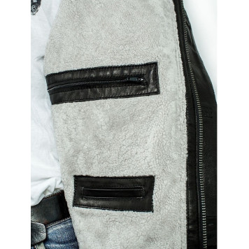 Baron 7166 Men`s Leather Sheepskin Jacket-2