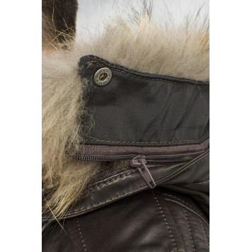 Men`s Leather Fur Jacket 7166 Vegital-2