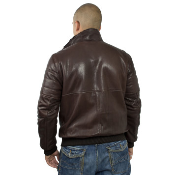 Men`s Premium Leather Sheepskin Jacket 7172 Emora-1