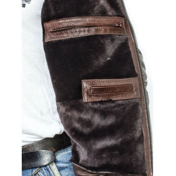 Men`s Premium Leather Sheepskin Jacket 7172 Emora-2