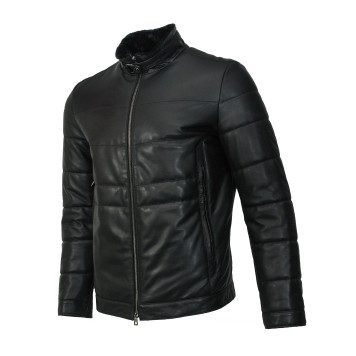 Men`s Premium Leather Sheepskin Jacket MK/17-17K Natural