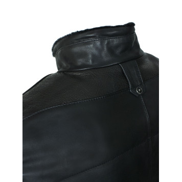 Men`s Premium Leather Sheepskin Jacket MK/17-17K Natural-3