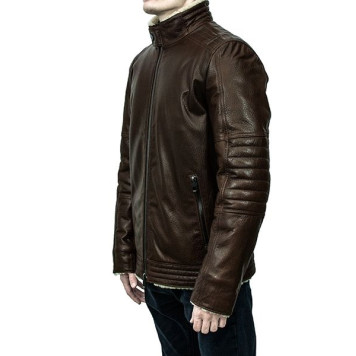 Men`s Leather Sheepskin Jacket MK/17-21K Jumbo-2