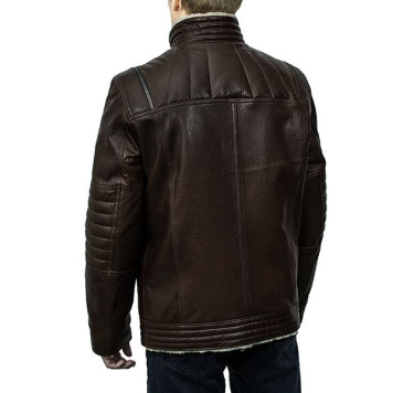 Men`s Leather Sheepskin Jacket MK/17-21K Jumbo-3