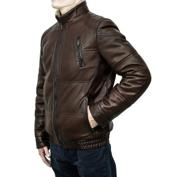 Men`s Leather Sheepskin Jacket MK/17-22K Jumbo-2
