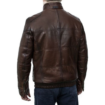 Men`s Leather Sheepskin Jacket MK/17-22K Jumbo-3