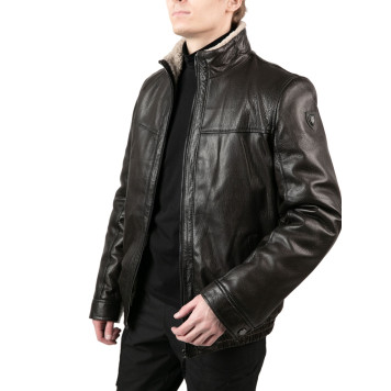 Men`s Leather Sheepskin Jacket MK/17-23K Jumbo