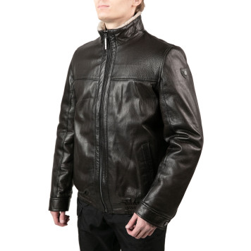 Men`s Leather Sheepskin Jacket MK/17-23K Jumbo-2