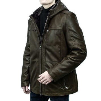 Men`s Leather Sheepskin Jacket MK/17-24K Jumbo