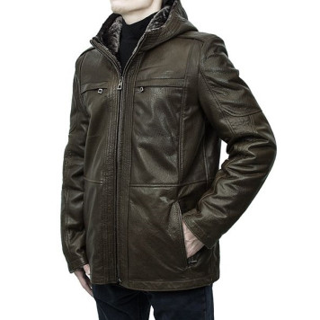 Men`s Leather Sheepskin Jacket MK/17-24K Jumbo-1