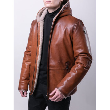 Men`s Leather Sheepskin Jacket MK/17-25K Jumbo