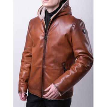 Men`s Leather Sheepskin Jacket MK/17-25K Jumbo-1