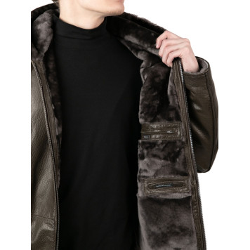 Men`s Leather Sheepskin Jacket MK/17-25K Jumbo-10