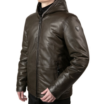 Men`s Leather Sheepskin Jacket MK/17-25K Jumbo-6