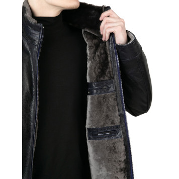 Men`s Leather Sheepskin Jacket MK/17-26K Jumbo-4