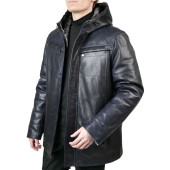 Men`s Leather Sheepskin Winter Jacket MK/17-27K Jumbo