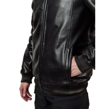 Men`s Leather Sheepskin Winter Jacket MK/17-28K Jumbo-3