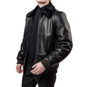 Men`s Leather Sheepskin Winter Jacket MK/17-29K Jumbo