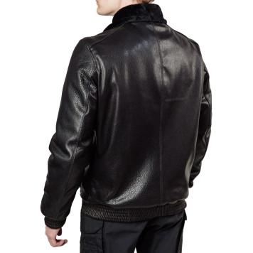 Men`s Leather Sheepskin Winter Jacket MK/17-29K Jumbo-2