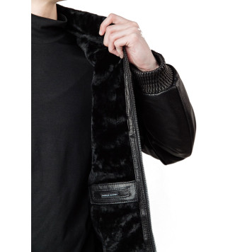 Men`s Leather Sheepskin Winter Jacket MK/17-29K Jumbo-4