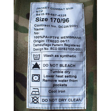 MTP Camouflage GORE-TEX Tactical Jacket-1