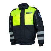 High-Visibility Quilted Traffic Police Jacket