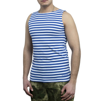 Striped Military-Style Tank Top