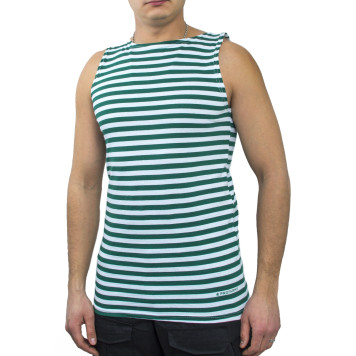 Striped Military-Style Tank Top-1