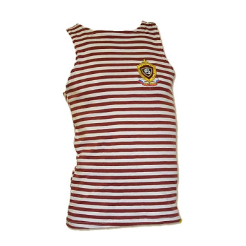 Tactical Striped Telnyashka Shirt for Internal Troops with Embroidered Horse Emblem