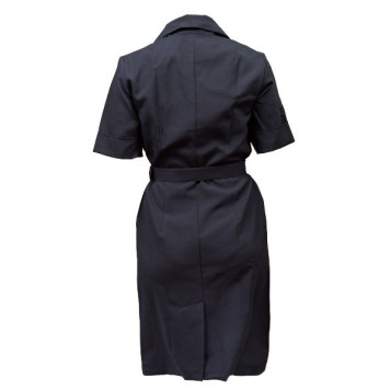 Police Summer Dress with Short Sleeves + Silk Scarf MAGELLAN-1