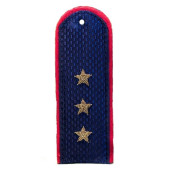 Senior MVD Sergeant Brass Shoulder Boards for New-Style Uniform