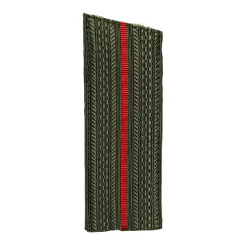 Military Rank Insignia with Slant and Single Stripe