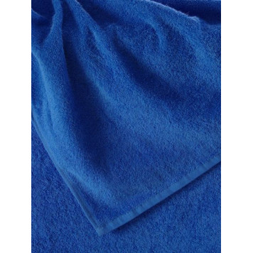 Blue Cotton Terry Towel 100x50 cm
