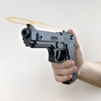 Beretta M9 Wooden Rubber Band Shooter Toy-1