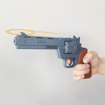 Wooden Replica Colt Anaconda Rubber Band Revolver-1