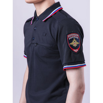 Police Polo Shirt with Short Sleeves-2