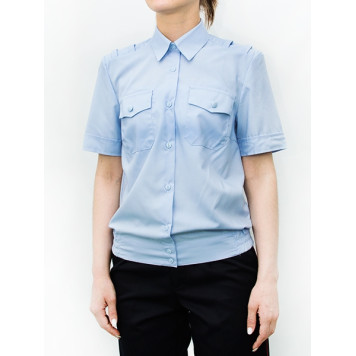 Women`s Police Short-Sleeve Shirt-1