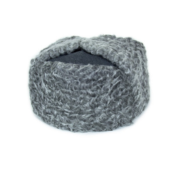 Karakul Wool Officer Hat with Earflaps