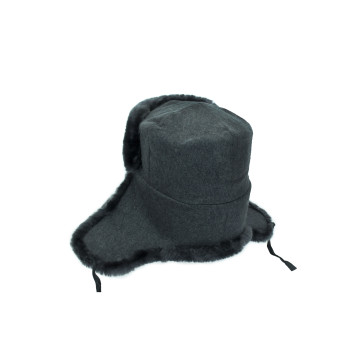 Military Fur Hat with Ear Flaps-1